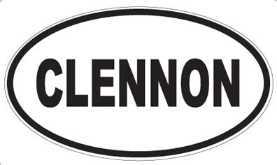 CLENNON - Oval Magnet