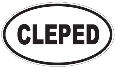 CLEPED - Oval Sticker