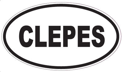 CLEPES - Oval Sticker