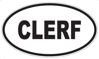 CLERF - Oval Magnet