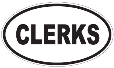 CLERKS - Oval Sticker