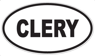 CLERY - Oval Magnet