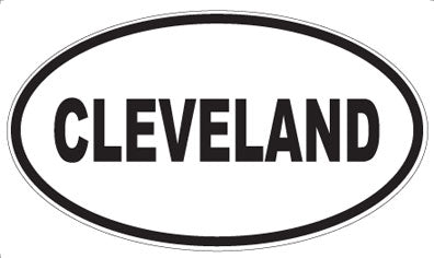 CLEVELAND - Oval Magnet