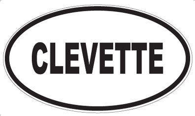 CLEVETTE - Oval Magnet