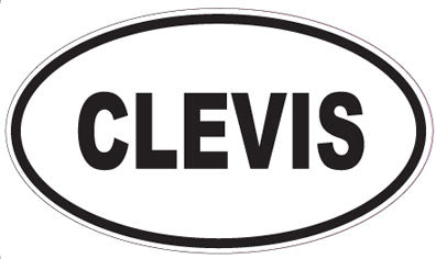 CLEVIS - Oval Sticker