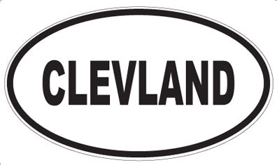CLEVLAND - Oval Magnet