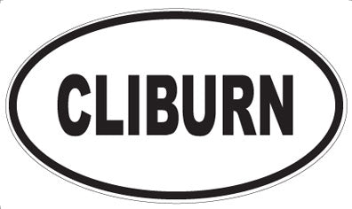 CLIBURN - Oval Magnet