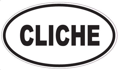 CLICHE - Oval Sticker