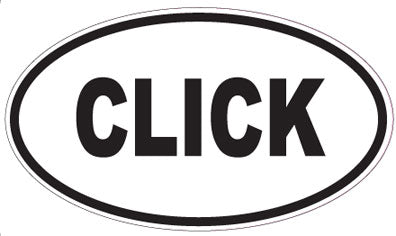 CLICK - Oval Magnet