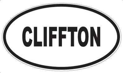 CLIFFTON - Oval Magnet