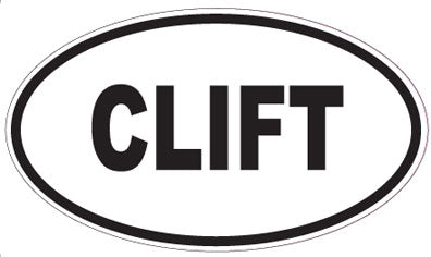 CLIFT - Oval Sticker