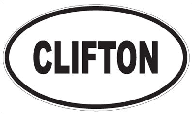 CLIFTON - Oval Magnet