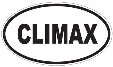 CLIMAX - Oval Sticker