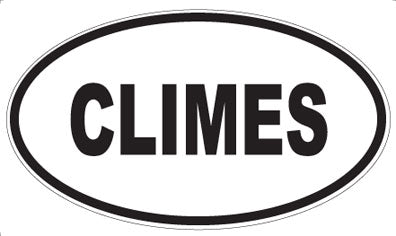 CLIMES - Oval Magnet