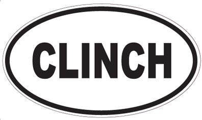 CLINCH - Oval Sticker