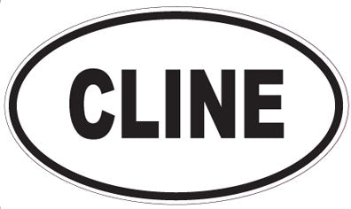 CLINE - Oval Sticker