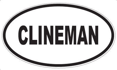 CLINEMAN - Oval Magnet