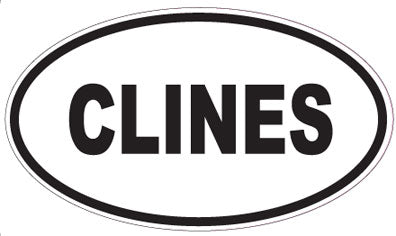 CLINES - Oval Sticker