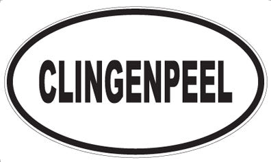 CLINGENPEEL - Oval Magnet