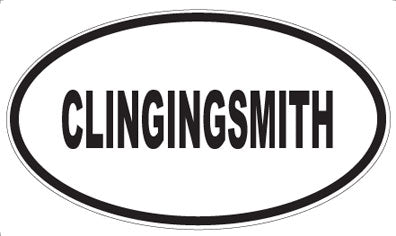 CLINGINGSMITH - Oval Magnet