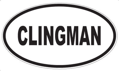 CLINGMAN - Oval Magnet