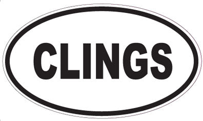 CLINGS - Oval Sticker