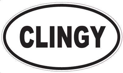 CLINGY - Oval Sticker