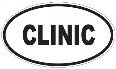 CLINIC - Oval Sticker