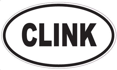 CLINK - Oval Sticker