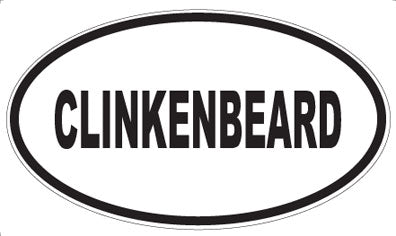 CLINKENBEARD - Oval Magnet