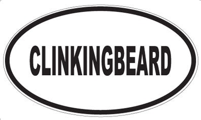 CLINKINGBEARD - Oval Magnet