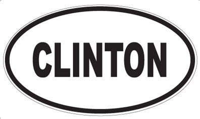CLINTON - Oval Magnet