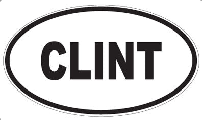 CLINT - Oval Magnet