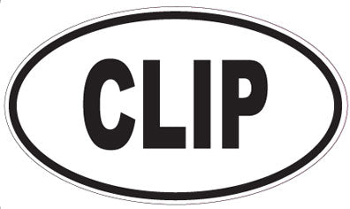 CLIP - Oval Sticker