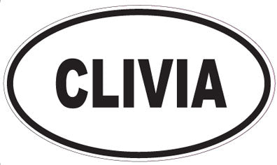 CLIVIA - Oval Sticker