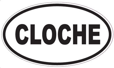 CLOCHE - Oval Sticker