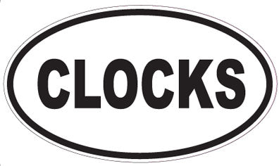 CLOCKS - Oval Sticker