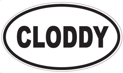 CLODDY - Oval Sticker