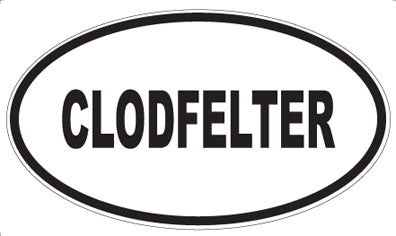 CLODFELTER - Oval Magnet