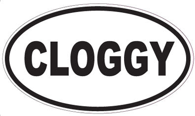 CLOGGY - Oval Sticker