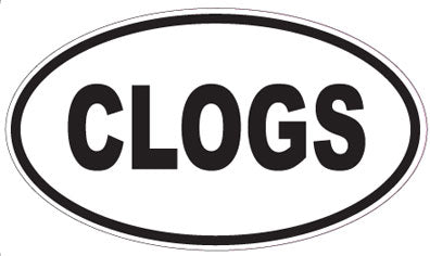 CLOGS - Oval Sticker