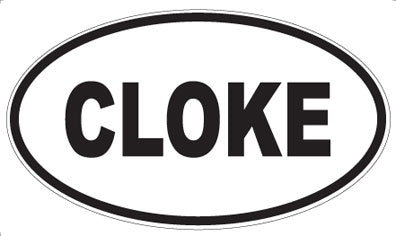 CLOKE - Oval Magnet