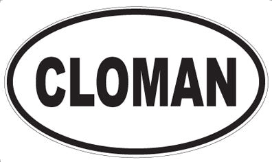 CLOMAN - Oval Magnet