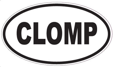CLOMP - Oval Sticker