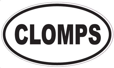 CLOMPS - Oval Sticker