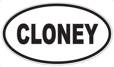 CLONEY - Oval Magnet
