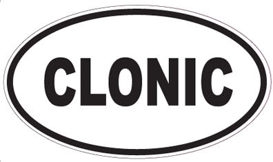 CLONIC - Oval Sticker