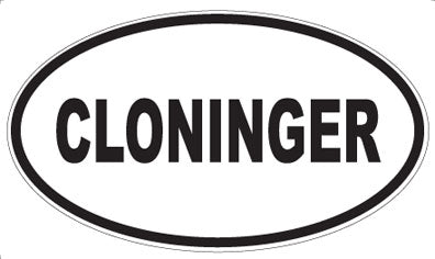 CLONINGER - Oval Magnet