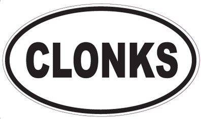 CLONKS - Oval Sticker