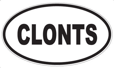 CLONTS - Oval Magnet